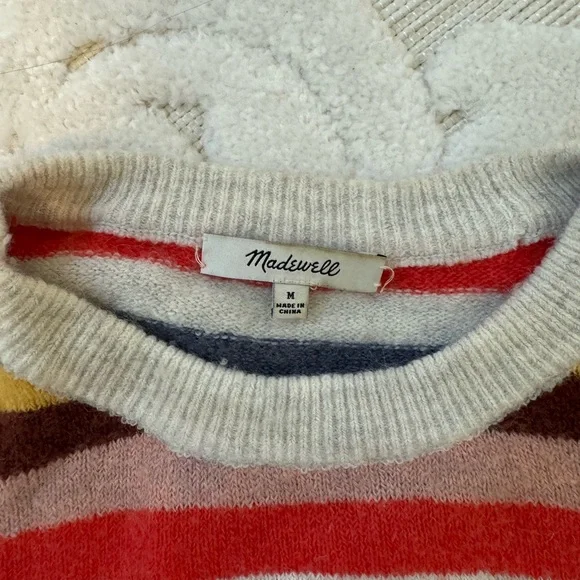 Madewell Cardiff Striped Sweater Coziest Yarn - Picture 7 of 10